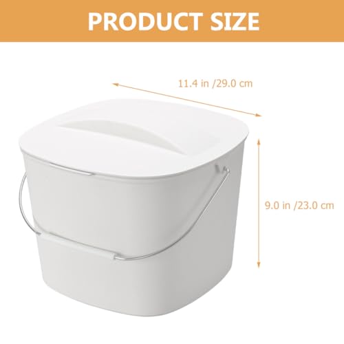 Bote de basura de cocina plástico doble compartimento 1.6 lb miniatura 2
