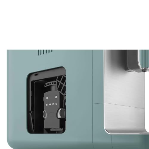 Smeg, Automatische Espressomaschine BCC01EGMEU, Vollautomat, Integrierte Kaffeemühle, Thermoblock-System, 1,4 L Wassertank, Kompakte Größe, 1350W, Smaragdgrün-matt – Bild 4