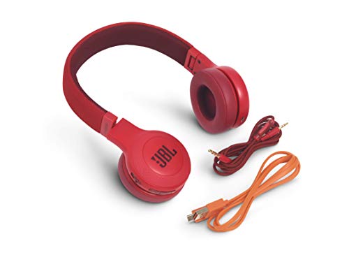 Image of JBL E45BT by Harman Signature Sound Wireless On-Ear Headphones with Mic (Red)