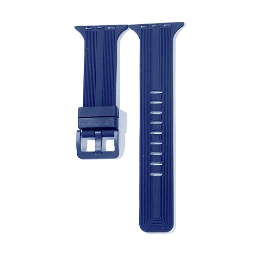Image of TECHONTO New Designed Silicone Watch Strap Compatible with Apple Watches (42-44 & 45mm), Soft Silicone & Premium Buckle, Wristband for iWatch Series 7 /6 /5 /4 /3 /2 /1 /SE