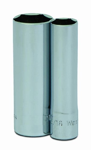 Williams JHWMD-605 SUPERTORQUE 1/4-Inch Drive Deep 6 Point SAE Socket, 5/32-Inch Size, High-Polished Chrome Finish, Designed For Use On 6 Point Fasteners