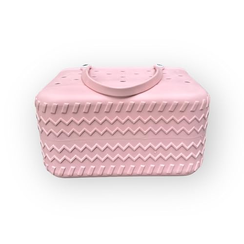 X Large Beach Bag Tote| Durable Lightweight Waterproof Washable Open Tote Bag for Beach, Pool, Boat, Sports (Blush Pink)4