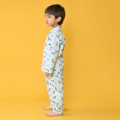 Image of Jam & Sugar Boys Cotton Printed Night Suit Set