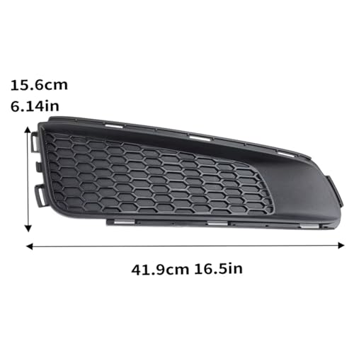Cubierta de luz antiniebla compatible con Cadillac ATS 2013 a 2014, parrilla inferior 3