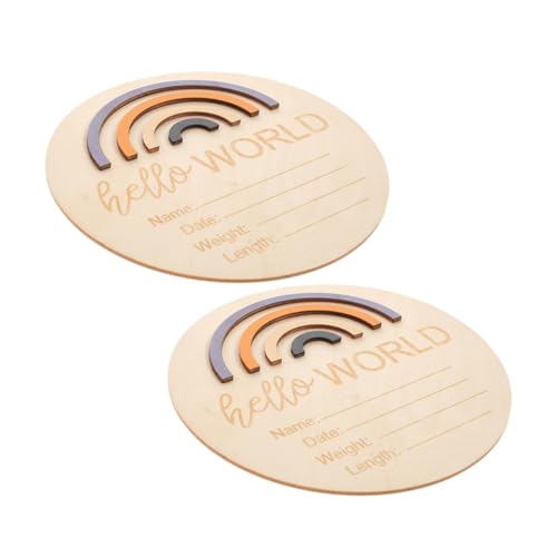 HAPINARY Baby Monthly Cards Wooden Milestone Sign Newborn Photograph Decor Baby Room Decor Unique Design