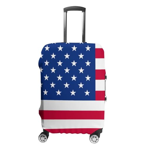 Carry On Luggage Cover Red Blue White American Flag (36) Anti Scratch Travel Luggage Covers for Suitcase Anti-Scratch Travel Suitcase Cover