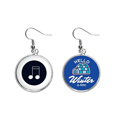 Pendientes de notas musicales ligeros para evitar lóbulos rasgados