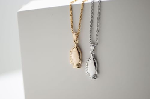 Pendentif poisson Égypte ancienne argent 925 ciselé main - 6