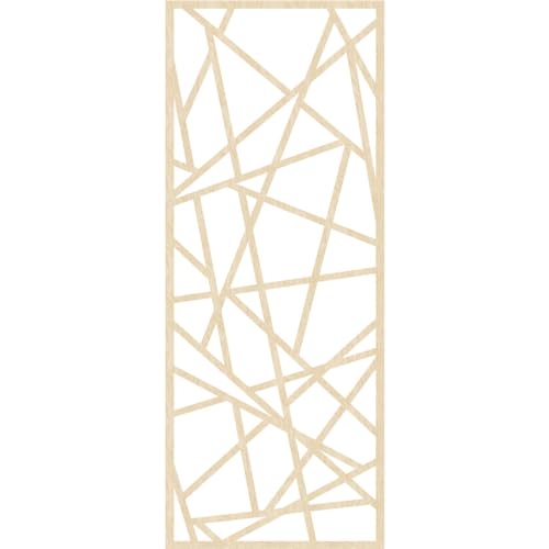 Image of Conway Decorative Pierced Fretwork Wood Wall Panels, 37 3 /8 inchW x 94 3 /8 inchH x 3 /8 inchT, Birch