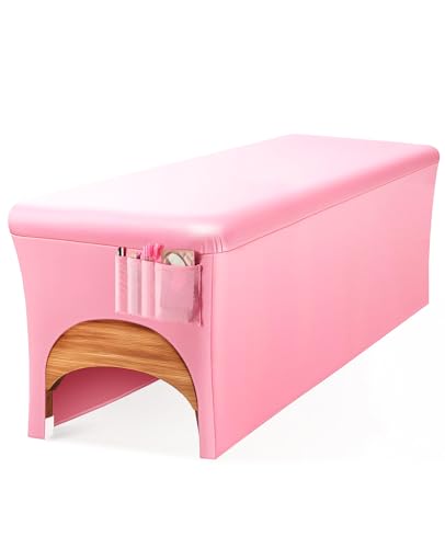 Onism Lash Bed Cover for Eyelash Extensions, Massage Table Cover, Pink
