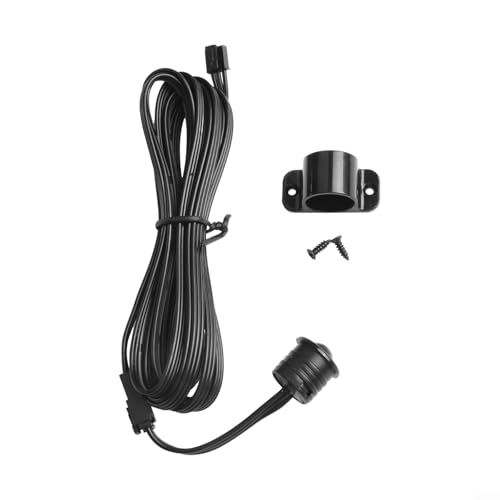 Sensore umano Interruttore 5A 12V-24V Sensore di movimento a infrarossi per Smart LED Cabinet Light con distanza di rilevamento 3-5m Grado di protezione IP20 Nero