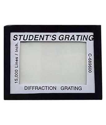 Student Grating Glass Or Diffraction Grating Glass 600 Lines I.e 15000 LPI