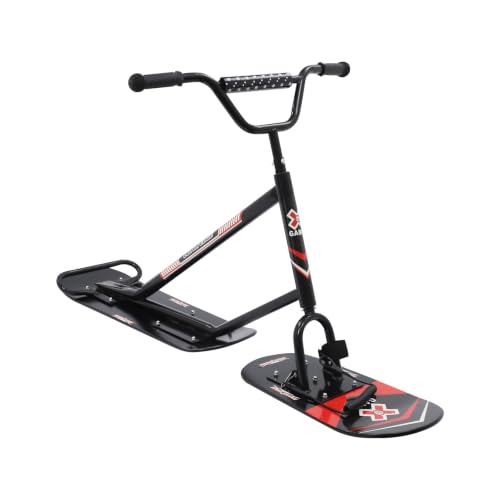 HUASSION Dual-Ski Snow Scooter Sled