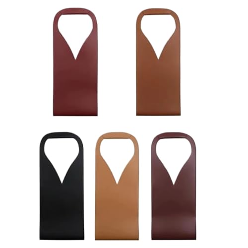 Bolsa de regalo de vino en cuero premium con asa resistente portátil