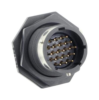 Connecteur circulaire RCPT 19POS UTGX714E19P pour raccordement de câble MIL