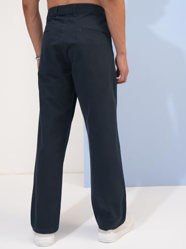 Image of Highlander Men's Ankle-Length Straight Fit Trousers | Modern Style & Comfort | Perfect for Casual & Formal Wear | Trouser for Men | Men Trousers | Trousers for Man | Pants for Man