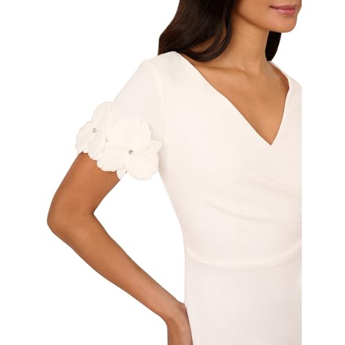 Image of Adrianna Papell Knit Crepe Short Dress