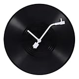 Alipis Reloj De Pared Disco De Vinilo Reloj Decorativo Moderno para Sala De Estar Dormitorio Decoración De Pared Estilo Disco De Vinilo Colgante