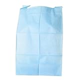 PROTEX Bavaglino Monouso Adulti 100 Pezzi, con Tasca e Lacci Pre-Tagliati, Doppio Strato Assorbente/Impermeabile | 37x66cm