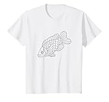 Niños Pez para colorear, pintar y pintar. Cumpleaños infantiles. Camiseta