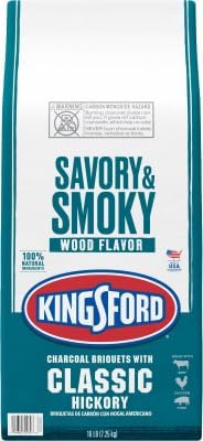 Kingsford 100% Natural Hickory Charcoal, 16 Lb. - Quantity 48