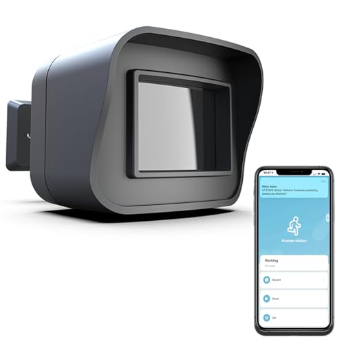 HTZSAFE-Smart-Motion-Sensor-WiFi-Motion-Detector-Smart-Outdoor-Home-Security-Weather-Resistant-Remote-APP-Notifications-Compatible-With-Alexa-Google-HomeIFTTT-No-Hub-RequiredNo-Monthly-Fee