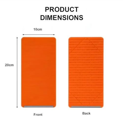 Image of Flexible Silicone Phone Stand, Foldable Bendable Mobile Holder for Desk, Adjustable Anti-Slip Stand for Smartphones, Tablets and Lightweight Laptops, Portable Orange Device Support