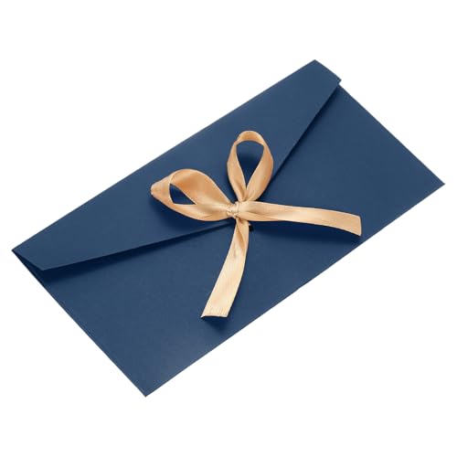 Sobres para tarjetas de felicitación azul oscuro para organizar bodas y bautizos íntimos