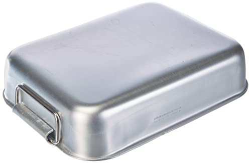Tostador rectangular de aluminio Agnelli con acabado plata y dos asas fijas sin remaches 3