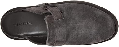 Vince Mens Essex Clog Graphite Dark Grey Suede 7 M | Image 4