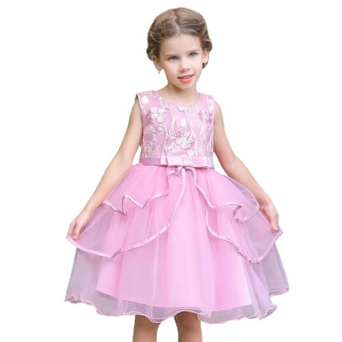 Robe d'anniversaire pour fille avec tutu rose pour fête magique