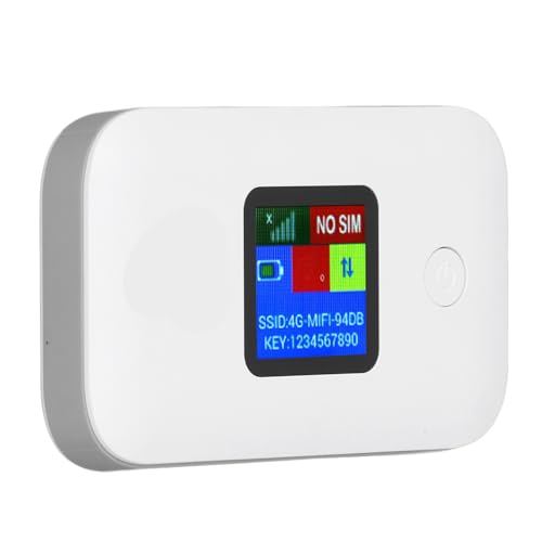 Image of Travel Router, 4G LTE 300Mbps Portable WiFi Hotspot with Mobile WiFi, 3000mAh Battery, Micro SIM Card Slot and Secure Encryption for Smartphones Laptops Tablets Up to 10 Devices