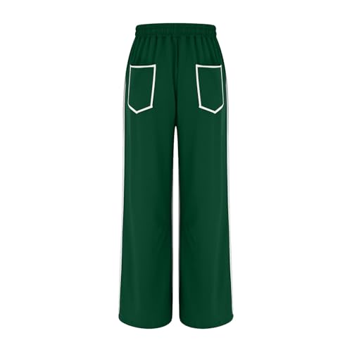 Image of Barrel Pants Women Casual Cargo Wide Leg Baggy Sweatpants Drawstring High Waisted Lounge Palazzo Pants with Pockets