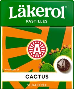 Läkerol Lemon Pastilles – Sugar-Free Swedish Candy – Refreshing Lemon Flavor – 24-Pack (24 x 25g)