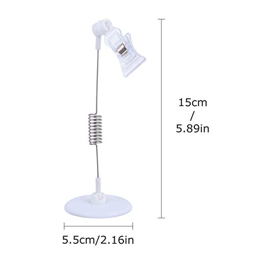 VILLCASE 4 Pcs Titular de Etiqueta Profissional Prateleira Clipe de ExibiÃ§Ã£o Suporte de Etiqueta d