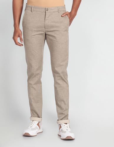 Image of Arrow Men's Mid Rise Slim Pants