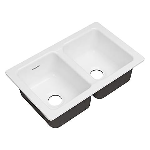 American Standard Delancey 30x19 Double Bowl Cast Iron Kitchen Sink Cover