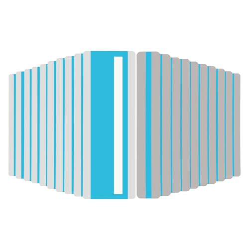 PATIKIL 22 Pcs Herramientas de Lectura para Dislexia, 2 Tamaños de Reglas Guía con Superposición Transparente y Marcadores Resaltadores para Maestros, Azul