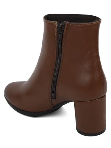 Image of ELLE Women's Stylish Ankle Boots with Block Heel