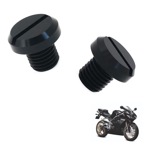 generisch 2PCS motorrad spiegel stopfen kompatibel mit Triumph Daytona 675 Triple,Motorcycle rearview mirror blind plug tuning zubehör
