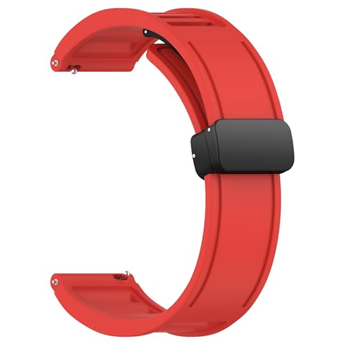 Image of ACM Watch Strap 22mm for Universal 22mm Size Replacement Strap Smartwatch | Silicone Belt Magnetic Clasp Band