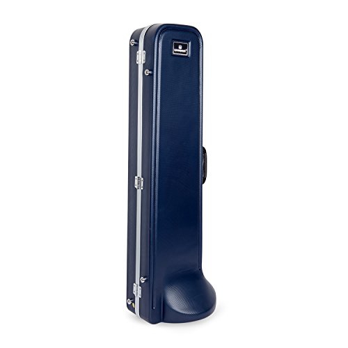Crossrock CRA860TBBL Trombone, Contoured ABS Molded Hard Shell Case with Padded Strap in