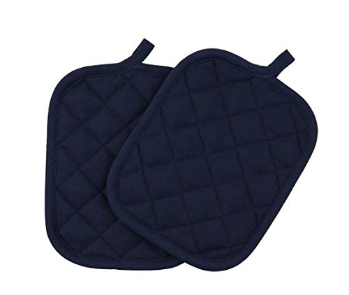 Wondertex Industrial Co., Ltd. 5 Piece Kitchen Towels Set 2 Towels, 1 Oven Mitt And 2 Pot Holders Navy #TOP4