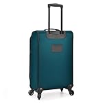 U.S. Traveler Aviron Bay Expandable Softside Luggage with Spinner Wheels, Teal, Carry-on 23-Inch - Image 3
