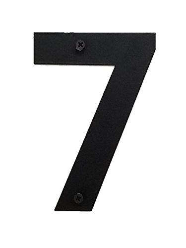 Bookishbunny - Placa de Metal Negro con números de Hierro Forjado para casa o casa de la Calle, 15,24 cm o 30,48 cm de Alto