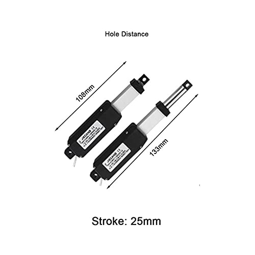 Solución de espacio con actuador lineal compacto de 12V y 125mm 3
