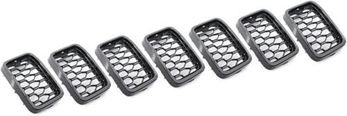 Parrilla delantera premium negra brillante de doble puente para Jeep Grand Cherokee 17-21
