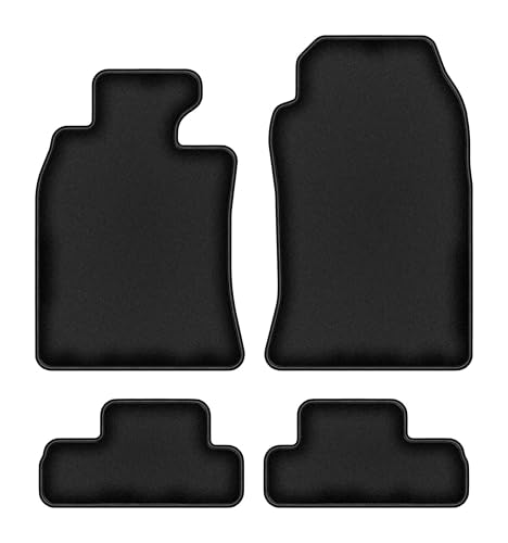 Tapis de sol velours noir Mini Cooper R52 Cabriolet avec ajustement parfait premium