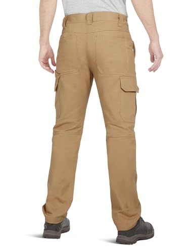 Cargo Pants for Men Ripstop Carpenter Work Pants Relaxed Fit Twill Cotton Casual Hiking Pants2