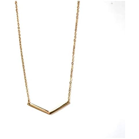 Doodle Beads Gold Chevron Necklace, Geo Necklace, It's Not Hard to Make Decisions Once You Know What Your Values Are Cover